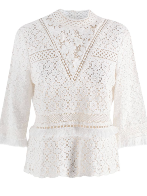 Sea New York Crochet Tassel Top