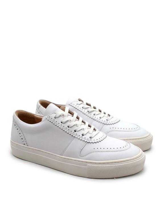 Ulla Johnson White Sneakers with Scallop Detail