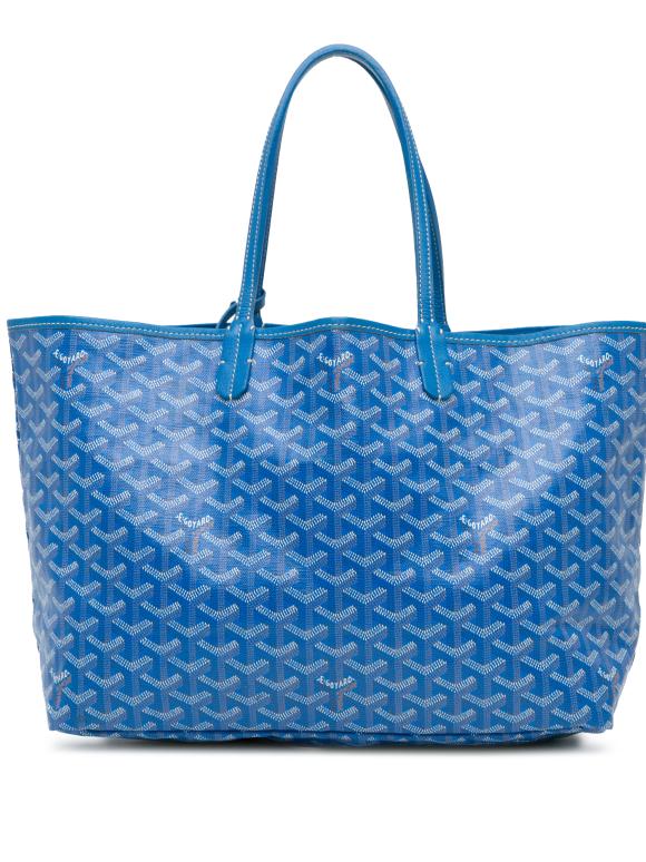 Goyard Blue Goyardine Saint Louis PM Tote Bag