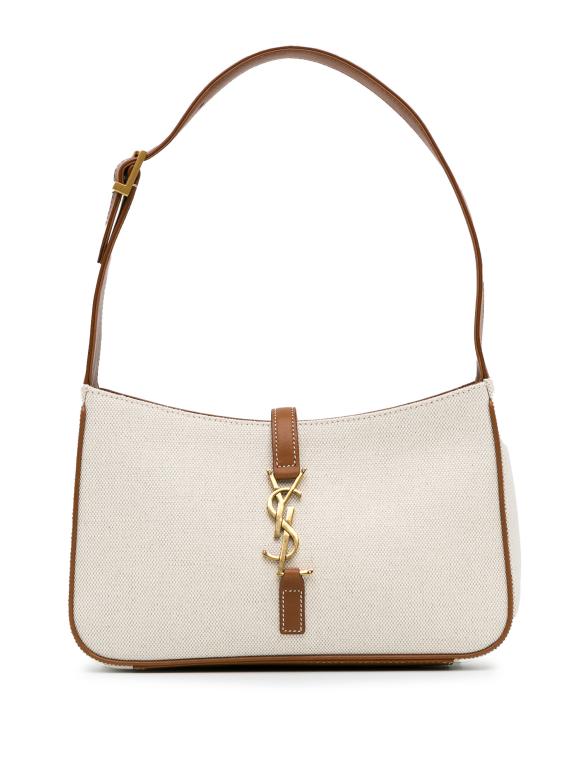 Saint Laurent Canvas and Leather Le 5 a 7