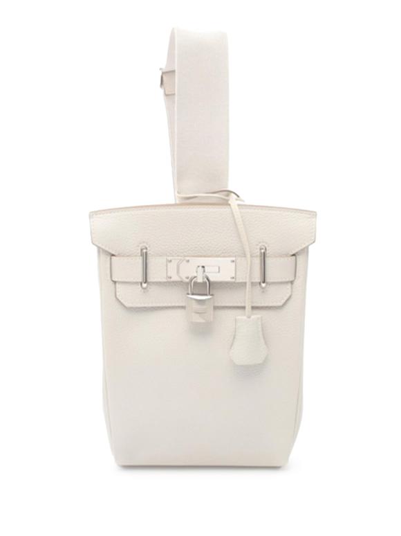 Hermes Kelly Hac A Dos PM in Gris Perle Togo Leather with Palldium Hardware