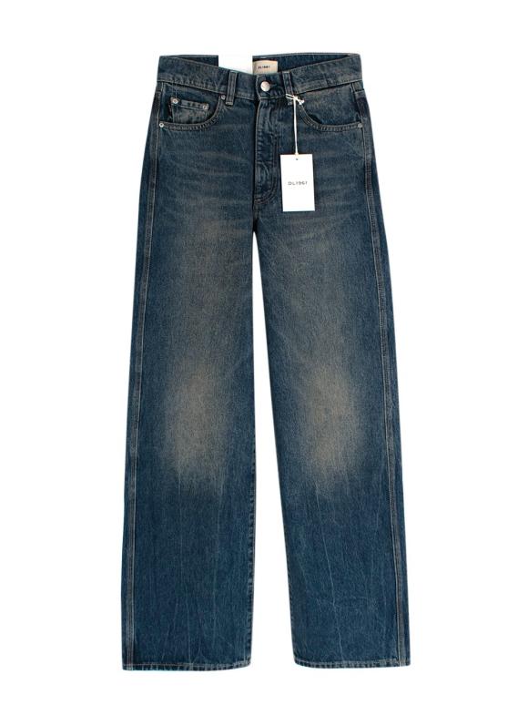 DL 1961 Taylor Barrel Dark Blue Ultra High Rise Jeans