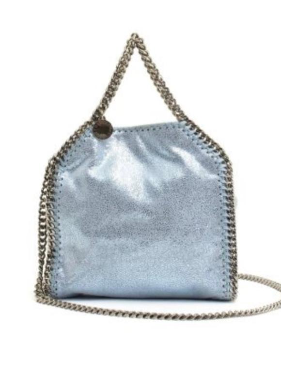 Stella McCartney Blue Tiny Falabella Tote