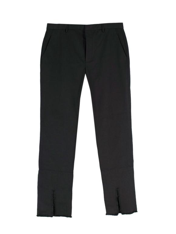 Dion Lee Black Split Hem Trousers