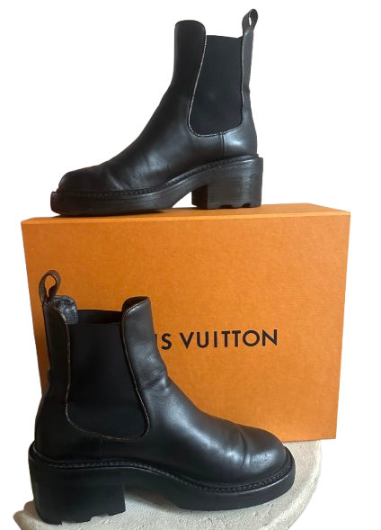 Louis Vuitton Black Beauborg Tuus Boots