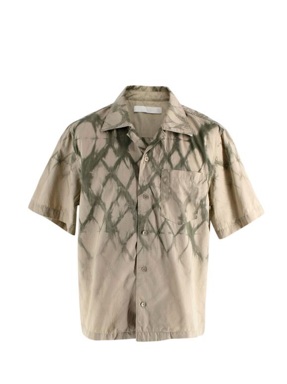 Dion Lee Green Tie Dye Short Sleeve Shirt