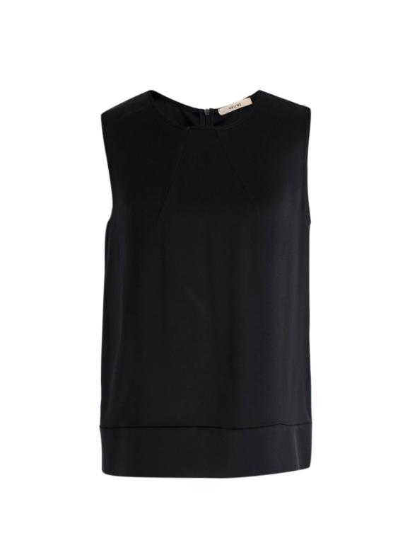 Celine Black Silk Blouse