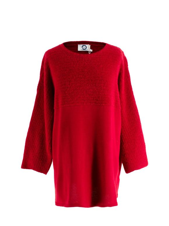 Marina Rinaldi Red Maglia Tricot Sweater