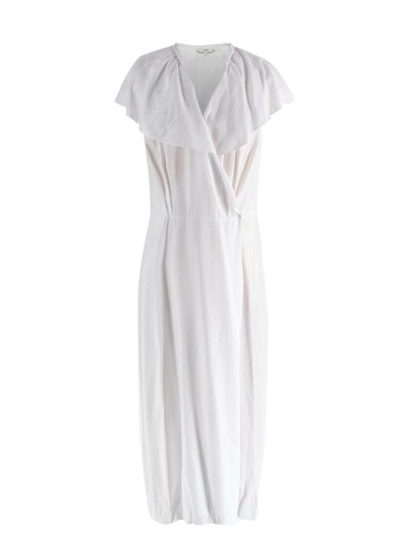 Vince White Wrap Sleeveless Dress