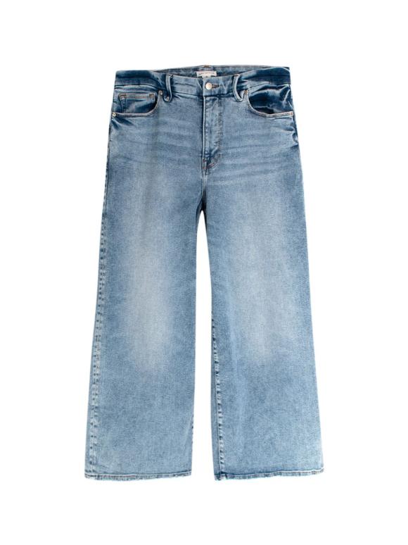Good American Blue Light Wash Baggy Style Jeans