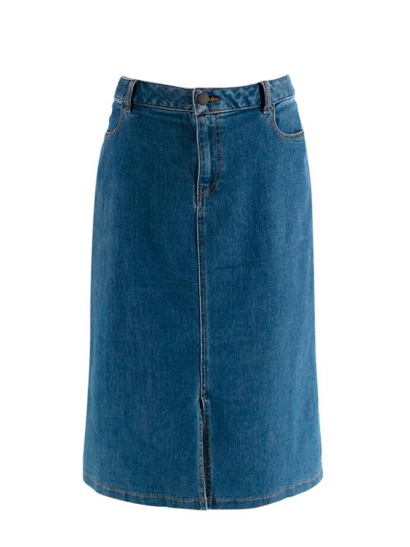Gerard Darel Blue Dark Wash Denim Skirt