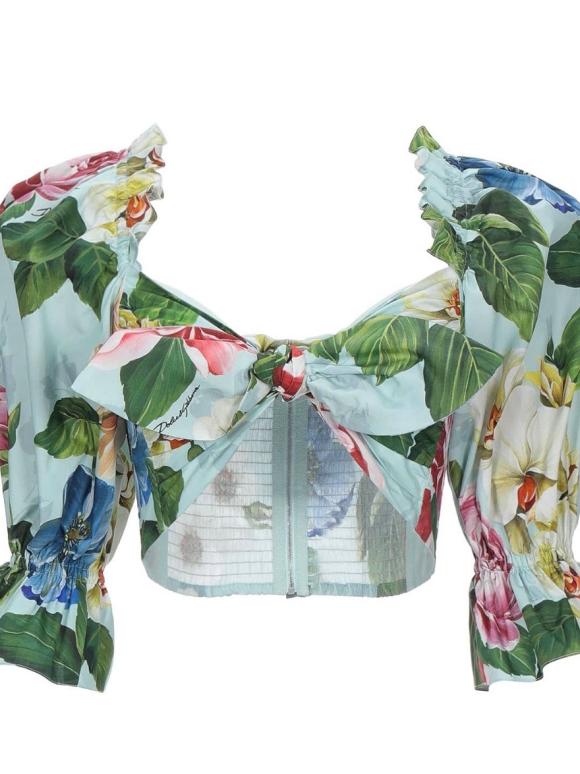 Dolce & Gabbana Floral Cropped Top