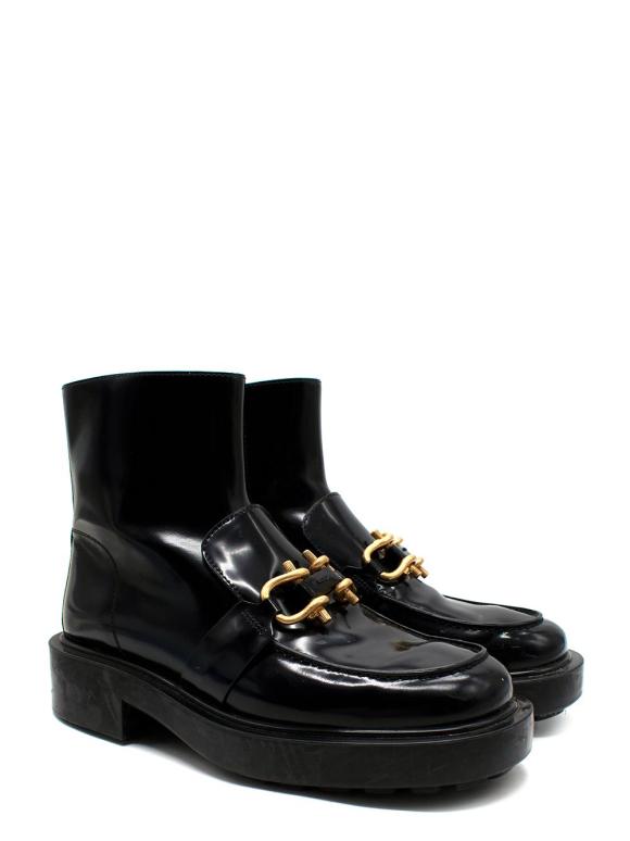 Bottega Veneta Black Monsieur Horsebit Ankle Boots