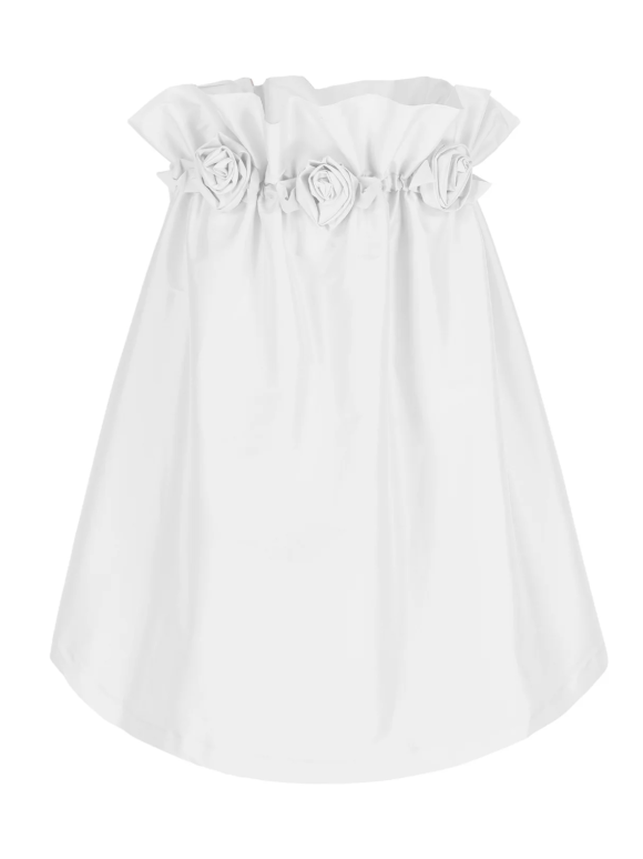 Bernadette White Floral Applique Theodore Dress