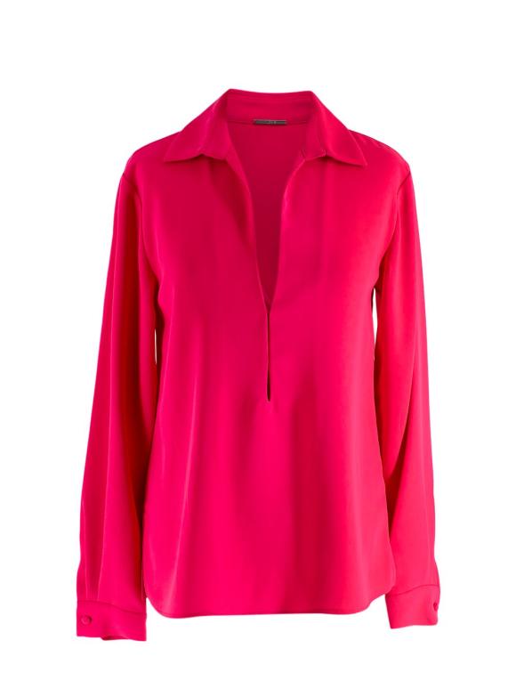 Alexis Cerise Cire Long Sleeve Top
