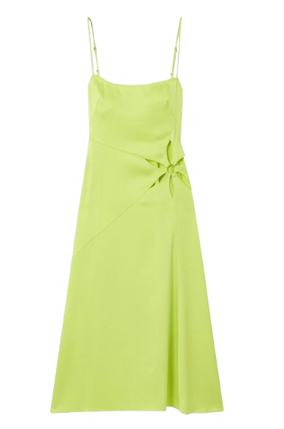 Cult Gaia Imogen Lime Midi Dress