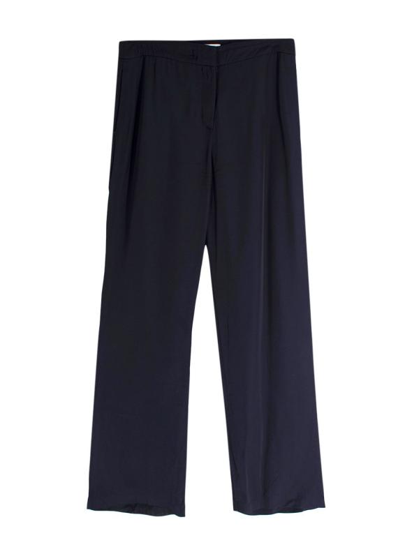 Serena Bute Navy Trousers with Contrast Stitching