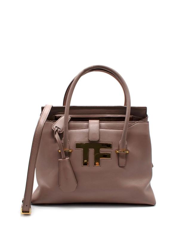 Tom Ford Smooth Calfskin Blush Icon Handbag