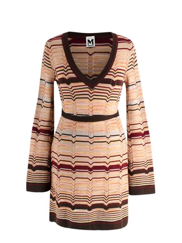 Missoni Stripe Multicolour Belted Dress