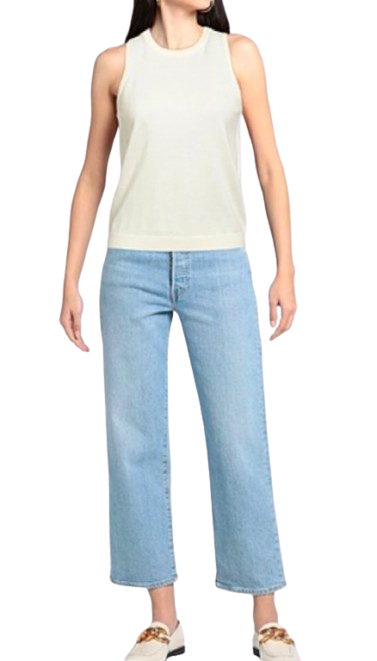 JW Anderson Off White Merino Sleeveless Knit