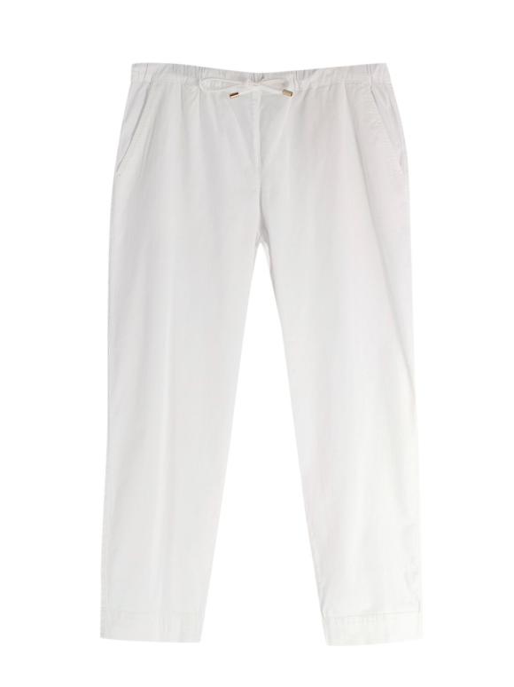 MaxMara White Straight Leg Trousers