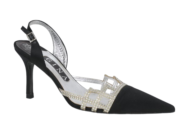 Gina Crystal Embellished Slingback Sandals