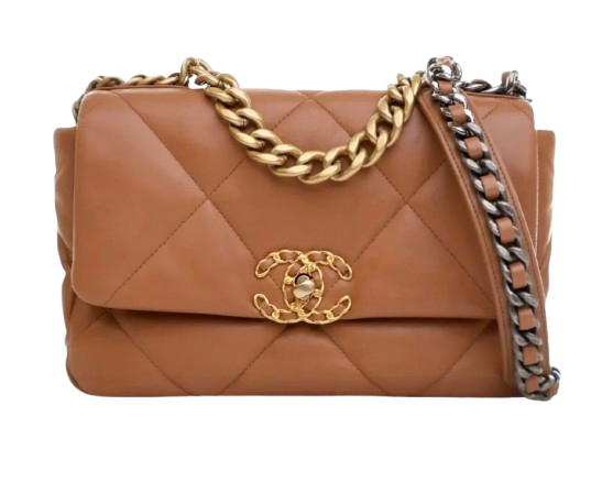 Chanel Small Caramel Leather 19 Bag