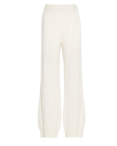 Barrie Cream Cashmere Knit Joggers