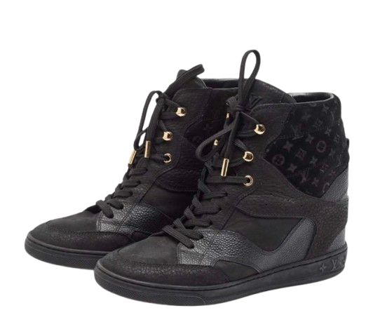 Louis Vuitton Black Monogram Ankle Boots