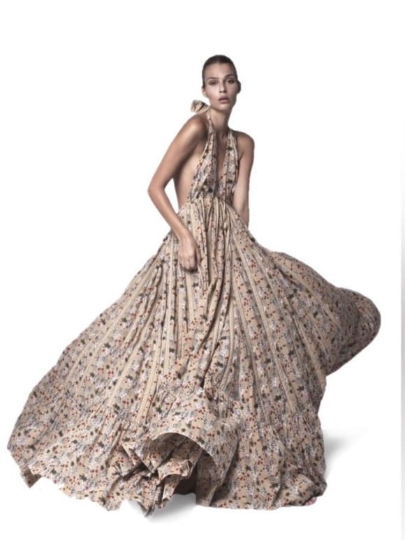 Kalita Runway Rofftop Halter Maxi Dress