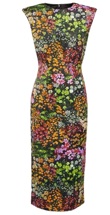 Dries Van Noten Floral Midi Dress