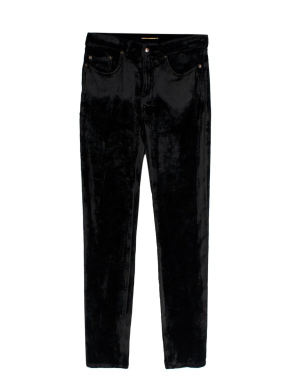 Saint Laurent Black Velvet Trousers