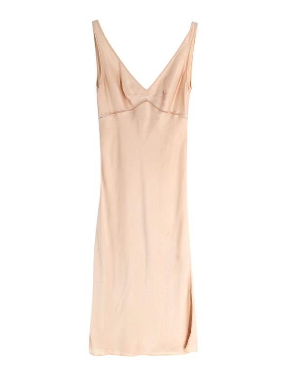 Prada Champagne Silk Slip Dress