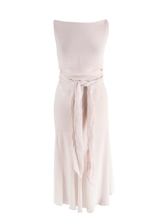 Lawrence Steele Pale Pink Backless Dress
