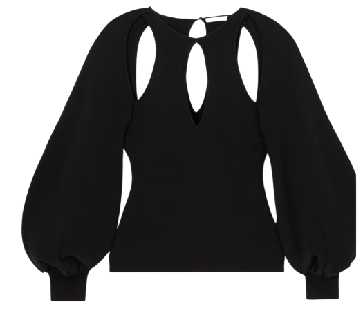 Chloe Stretch Wool Blend Cut Out Jumper