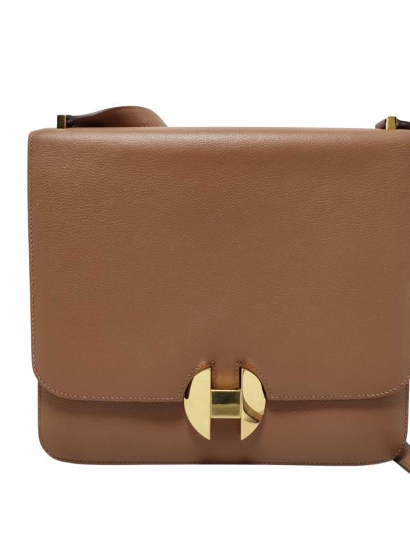 Hermes Tan Epsom Leather Shoulder Bag