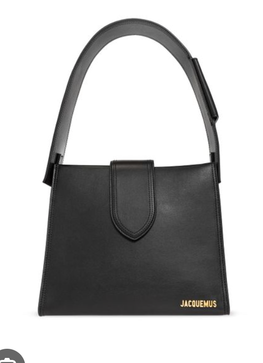 Jacquemus Le Bambino 24 lBlack Leather Shoulder Bag
