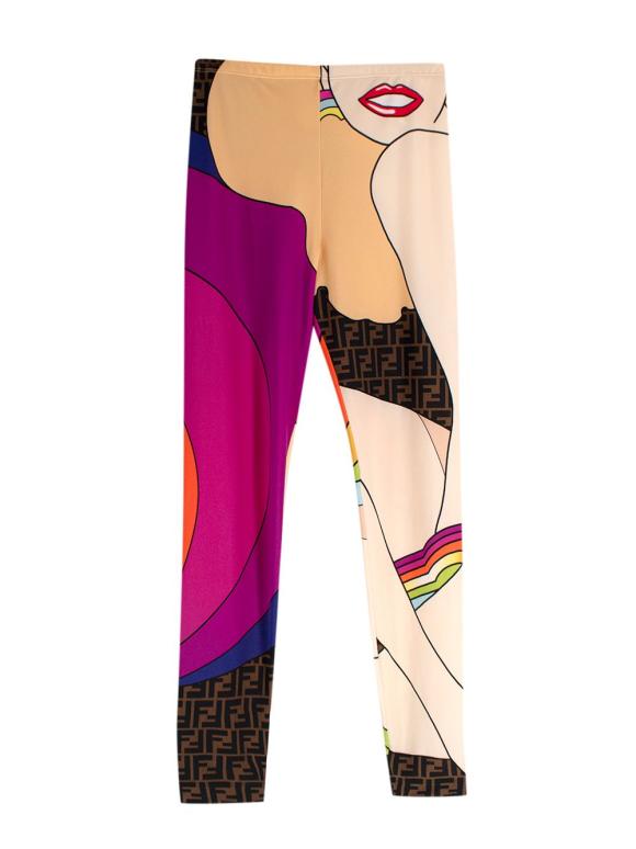 Fendi Pop Art Print Leggings
