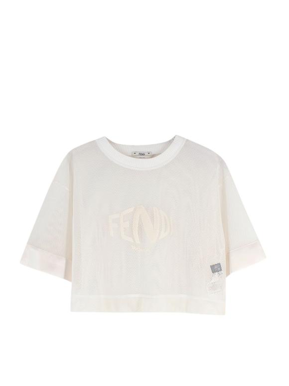 Fendi Mesh Crop Top