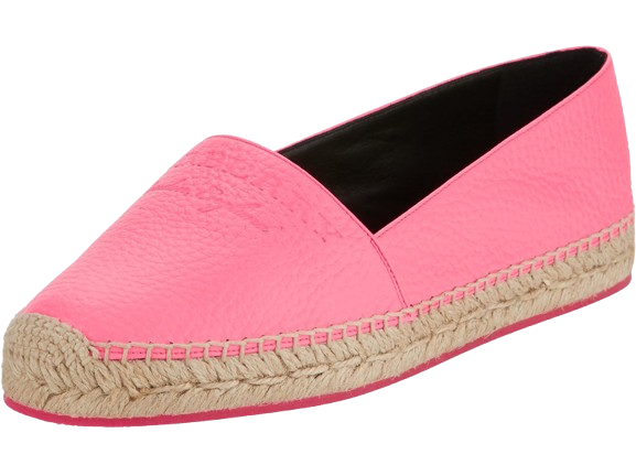 Burberry Pink Leather Espadrilles