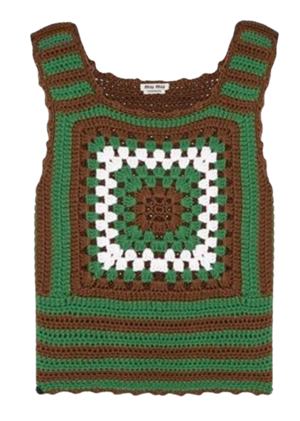 Miu Miu Cashmere Striped Vest