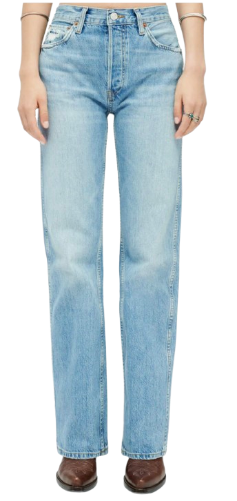 Re/Done Blue High Rise Loose Jean