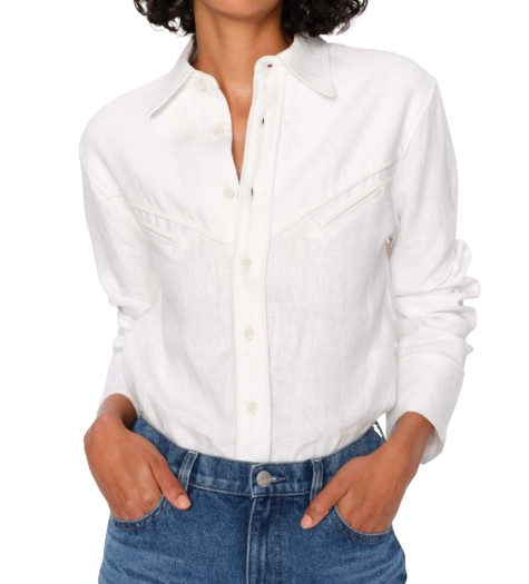 DL 1961 Lisette Shirt Western Linen Shirt