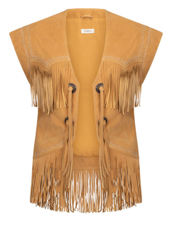Spell Fearless Heart Suede Fringe Vest