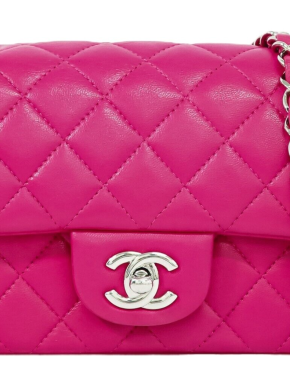 Chanel Mini Timeless Single Flap Pink Leather Bag
