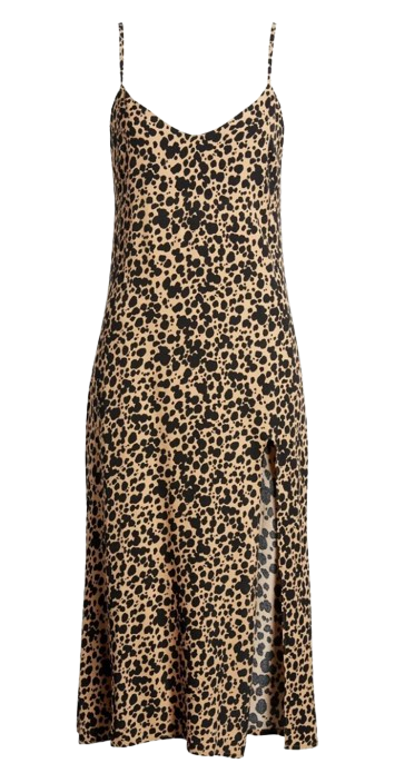 Reformation Animal Print Crimini Dress