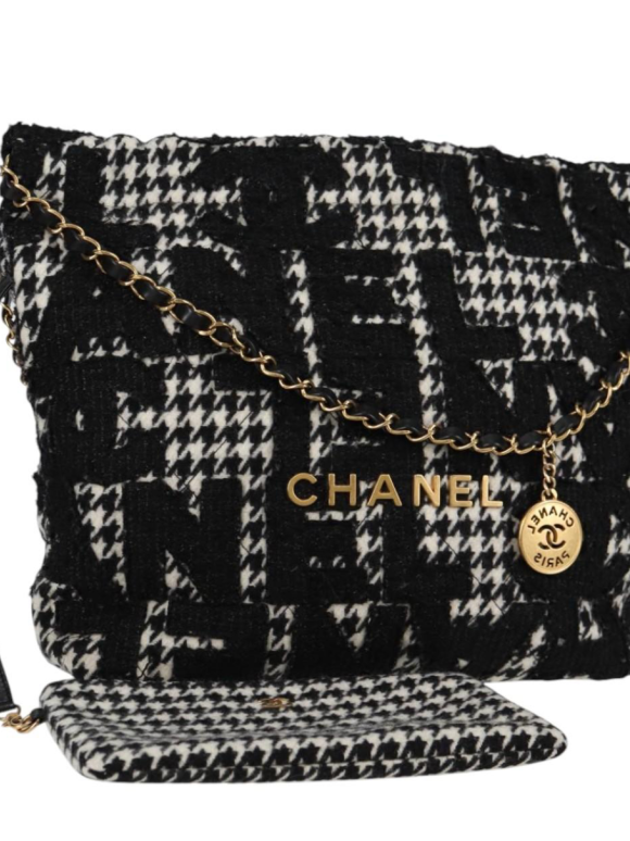 Chanel Tweed Houndstooth 22 Bag