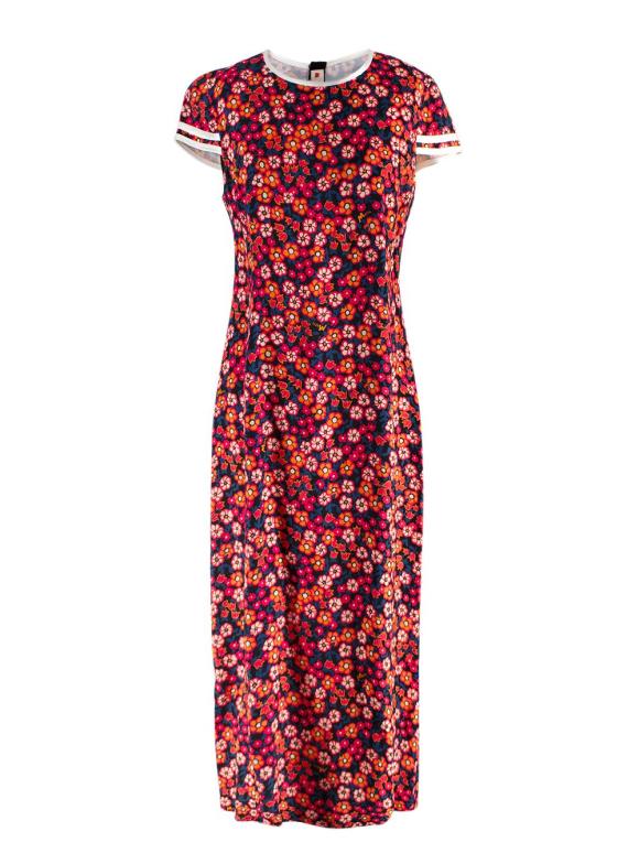 Marni Floral Dress with Cap Sleeves
