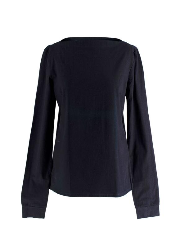 Prada Indigo Long Sleeve Top