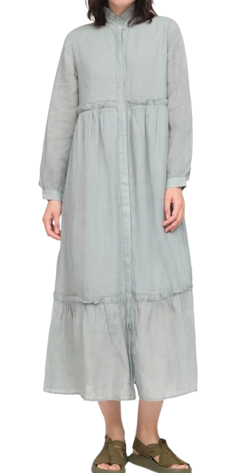 Sea New York Ruffled Sage Green Midi Dress